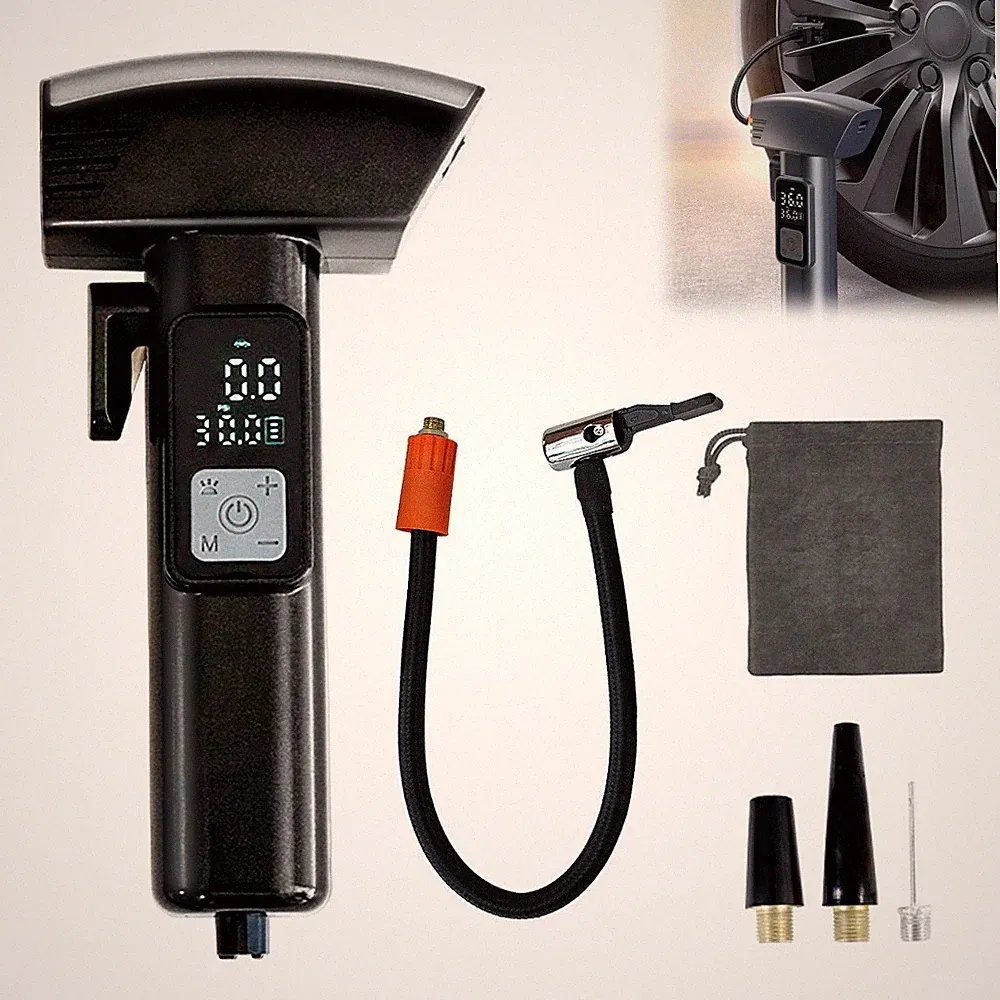 5 in 1 Portable Air Compressor for Car Air Tire Pump 150PSI 5V 20L/Min