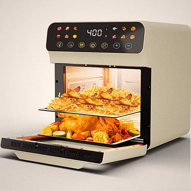 Air Fryer 12QT 10-in-1 Convection Oven Visible Window Touch White (Open Box)