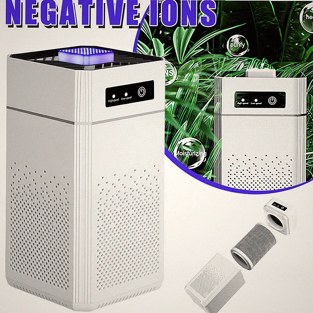 Air Purifiers Medical Grade HEPA Air Purifier Smoke Odor Pet Home For Large Room