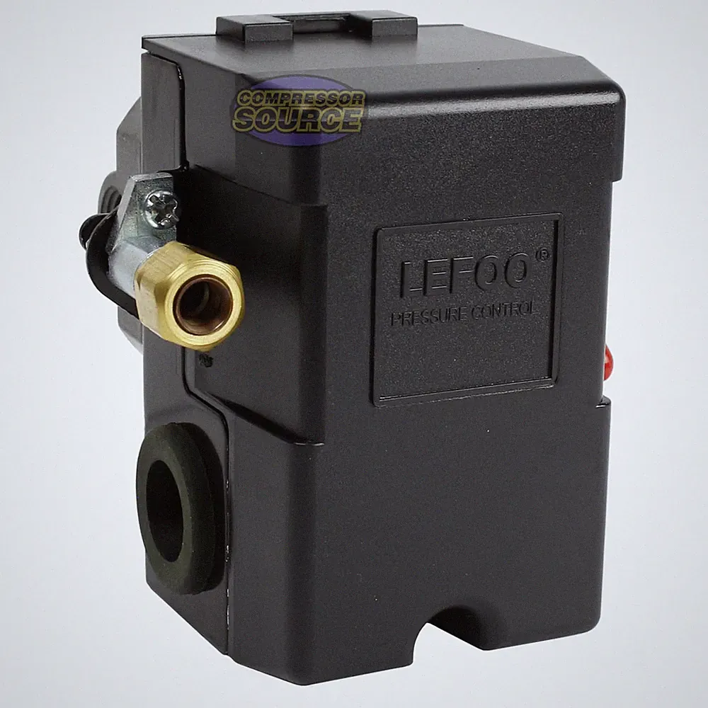 Heavy Duty 26 Amp Air Compressor Pressure Switch Control Valve 95-125 PSI 4 Port