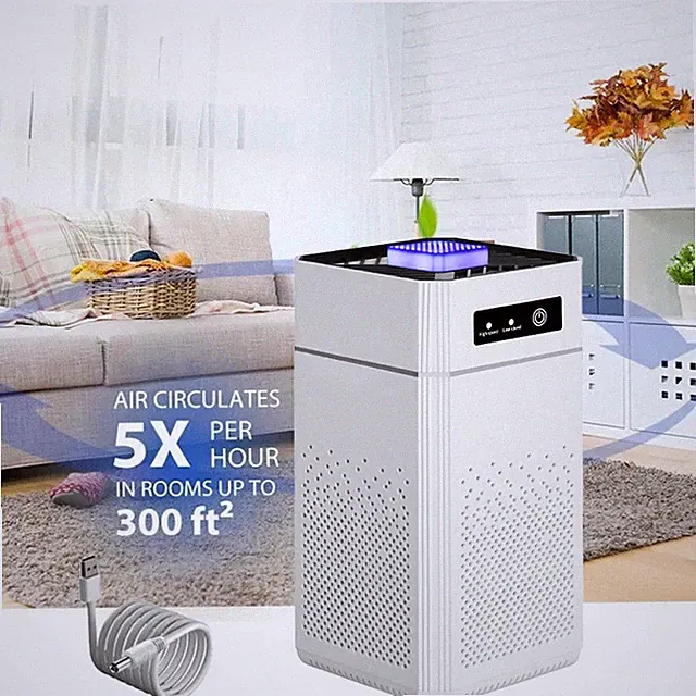 Home True HEPA Air Purifier Large Room Air Cleaner for Allergies Smoker Pet Dust
