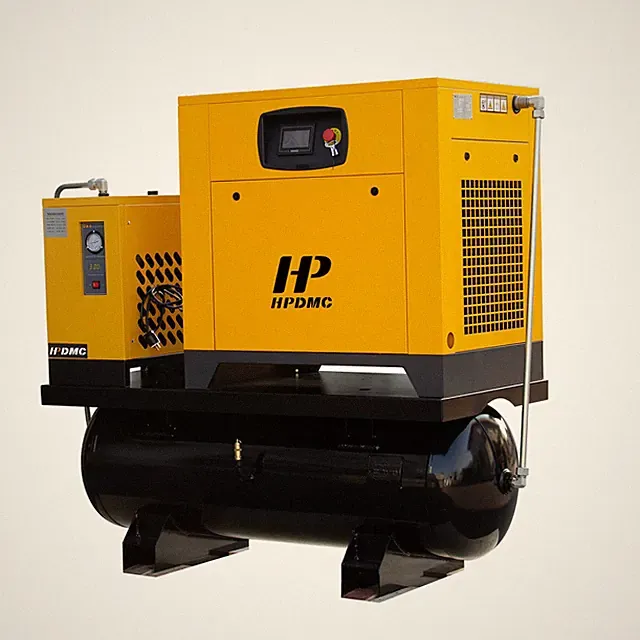 HPDMC 20HP 460V 3 PH VSD VFD Rotary Screw Air Compressor + 80 Gal Tank and Dryer