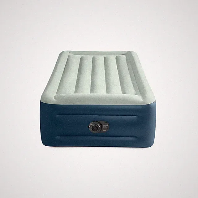 Intex Elevated 18" Pillow Rest Twin Air Mattress with Internal Pump