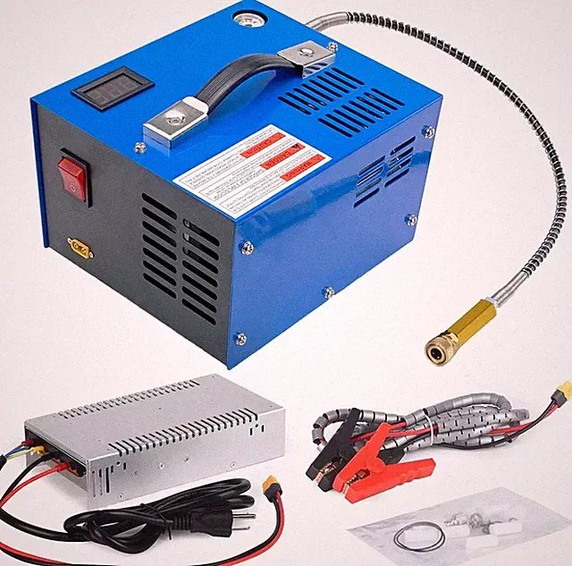 Manual-Stop PCP Air Compressor 12V/110V/220V High Pressure PUMP 30Mpa/4500Psi