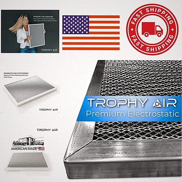 Permanent HVAC Air Filter 20x20x1 for Healthier Home Office Air Quality