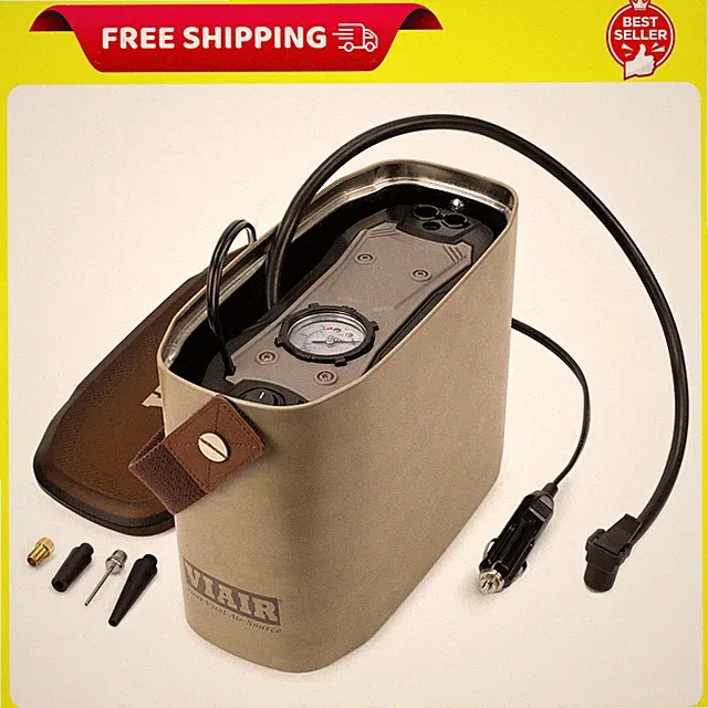 VIAIR 75P Portable Air Compressor for Cars Inflates Tires Up to 225 60R18